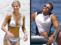 Elin Nordegren and Tiger Woods