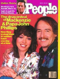John and Mackenzie Phillips on the cover of People