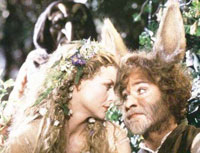 Michelle Pfeiffer and Kevin Kline in 1999 film version of A Midsummer Night's Dream.