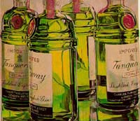 Janet Fish, Tanqueray Bottles, 
1973
